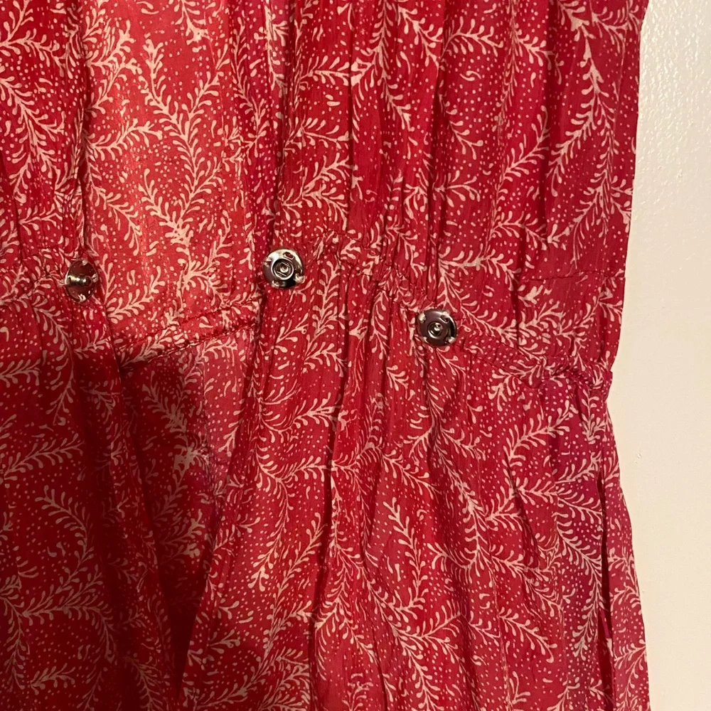 Natalie Martin Red Silk Maxi Dress - Picture 3 of 8